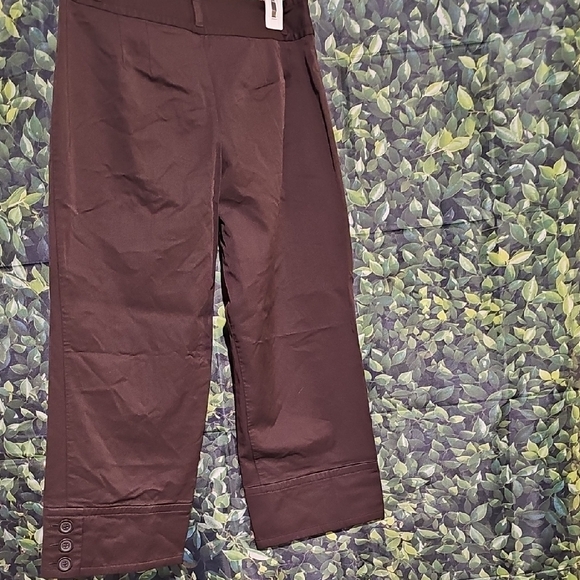 LOFT Dark Brown Cropped Pants - Picture 4 of 4